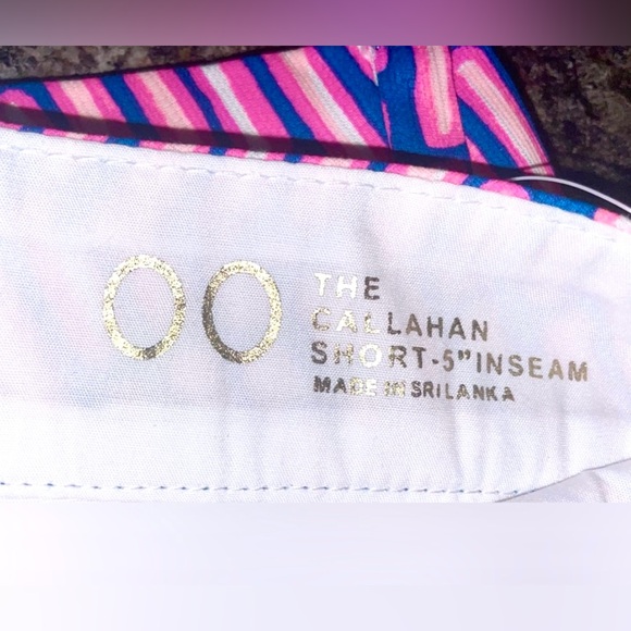 Lilly Pulitzer The Callahan Shorts Mandevilla Pink Slathouse Stripe - Size 00 - Picture 8 of 9